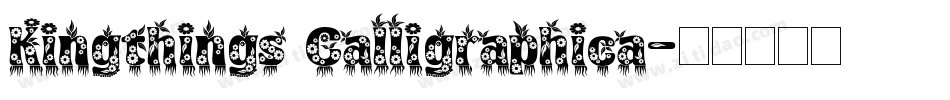 Kingthings Calligraphica字体转换